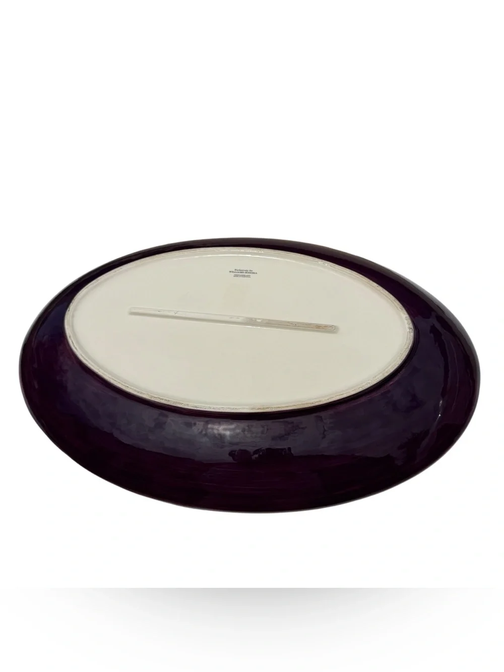 Williams Sonoma Garlic Serving Platter Portugal Oval Ceramic Farmhouse Kitchen